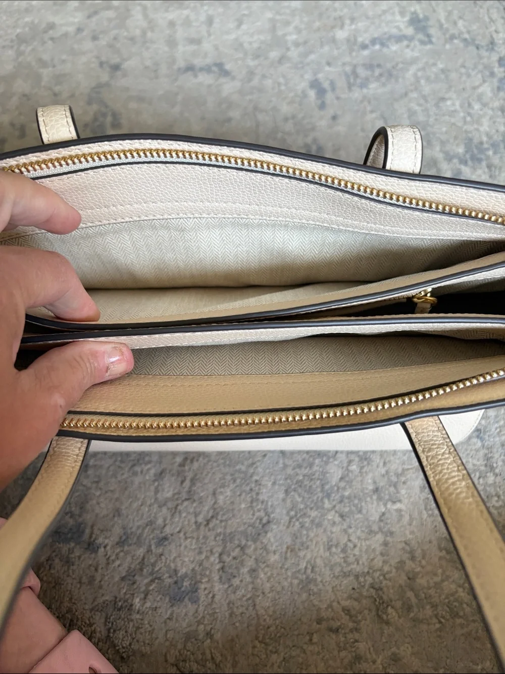 Tory Burch pebbled leather